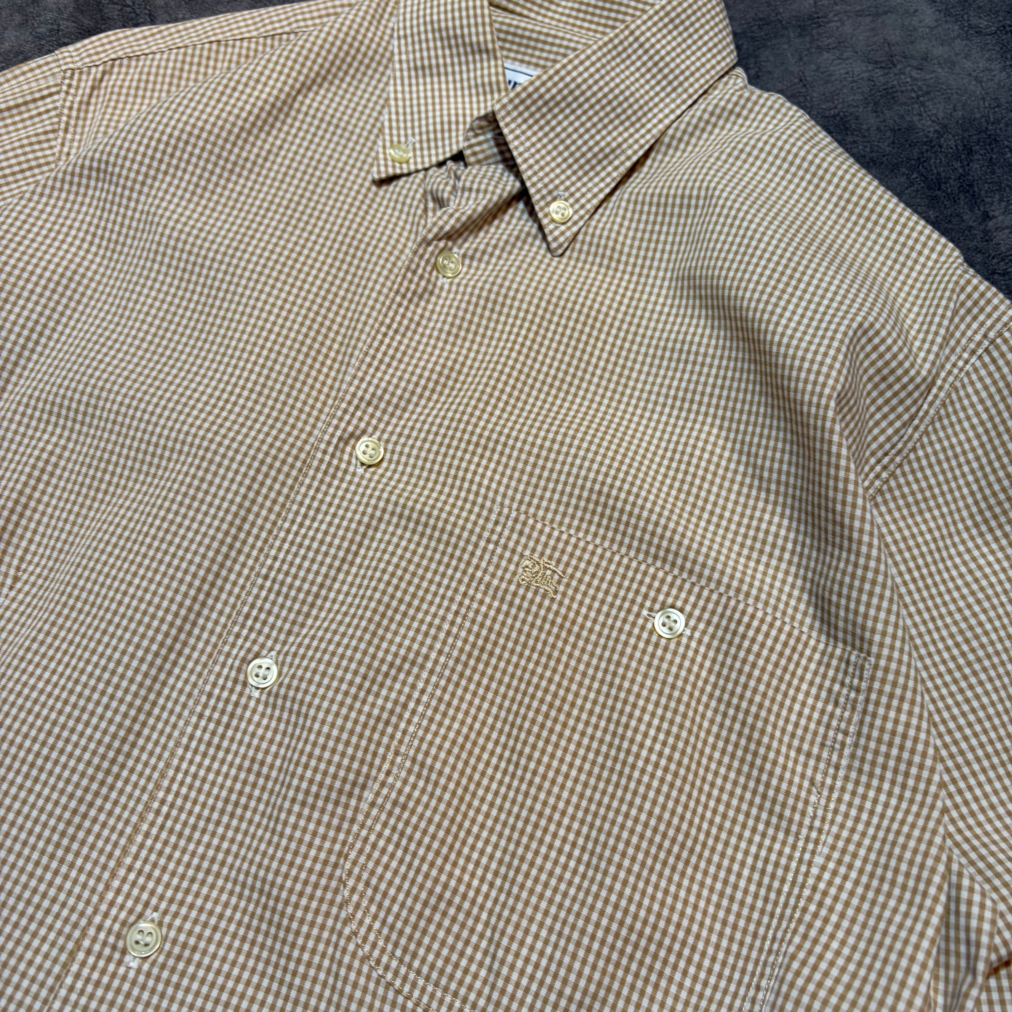 Vintage 90s Burberry’s Plated Button Up Shirt