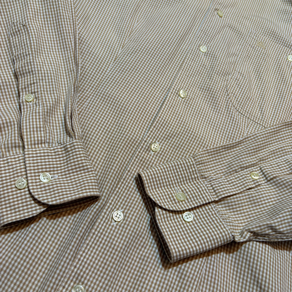 Vintage 90s Burberry’s Plated Button Up Shirt