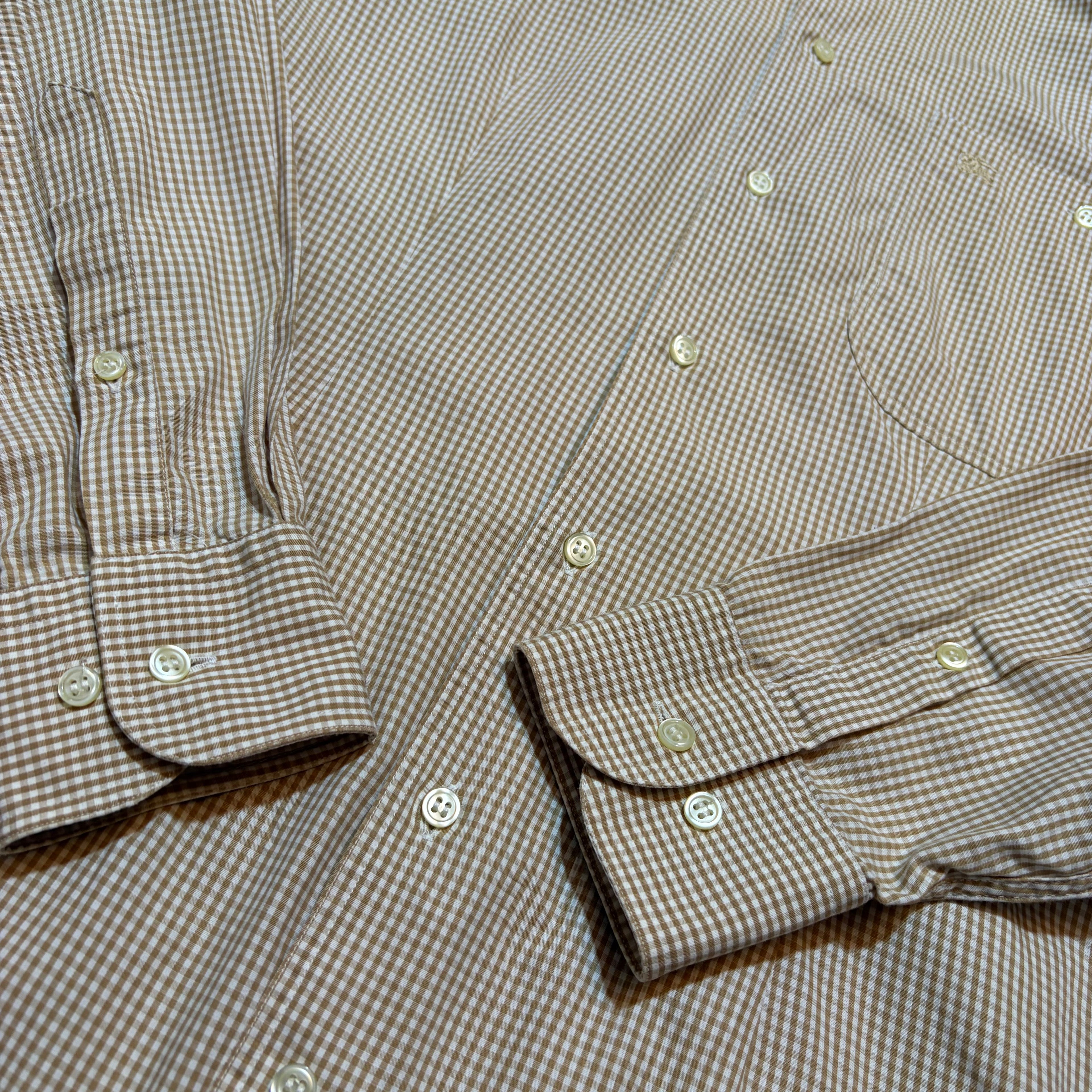 Vintage 90s Burberry’s Plated Button Up Shirt