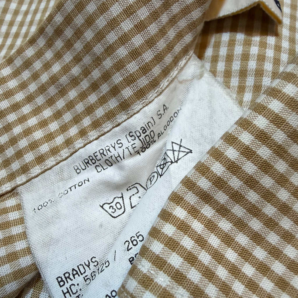Vintage 90s Burberry’s Plated Button Up Shirt
