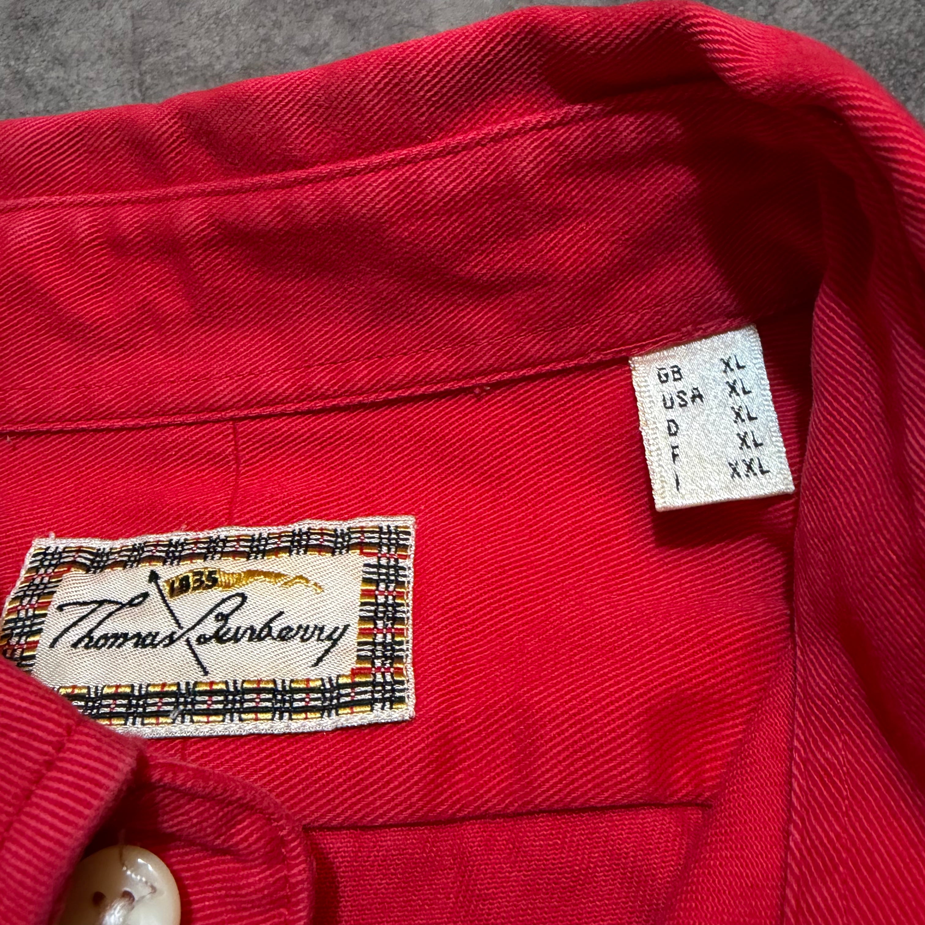 Thomas Burberry Long Sleeve Button Up Shirt