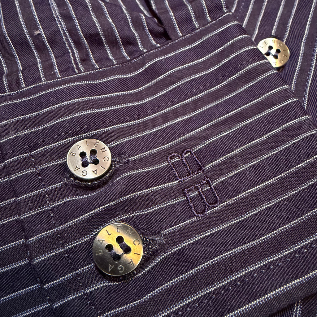 Vintage 90s Balenciaga Long Sleeve Button Up Shirt