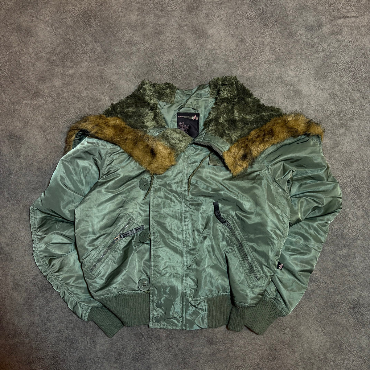 Alpha Industries N2-b Y2K Faux Fur Bomber Women’s Jacket