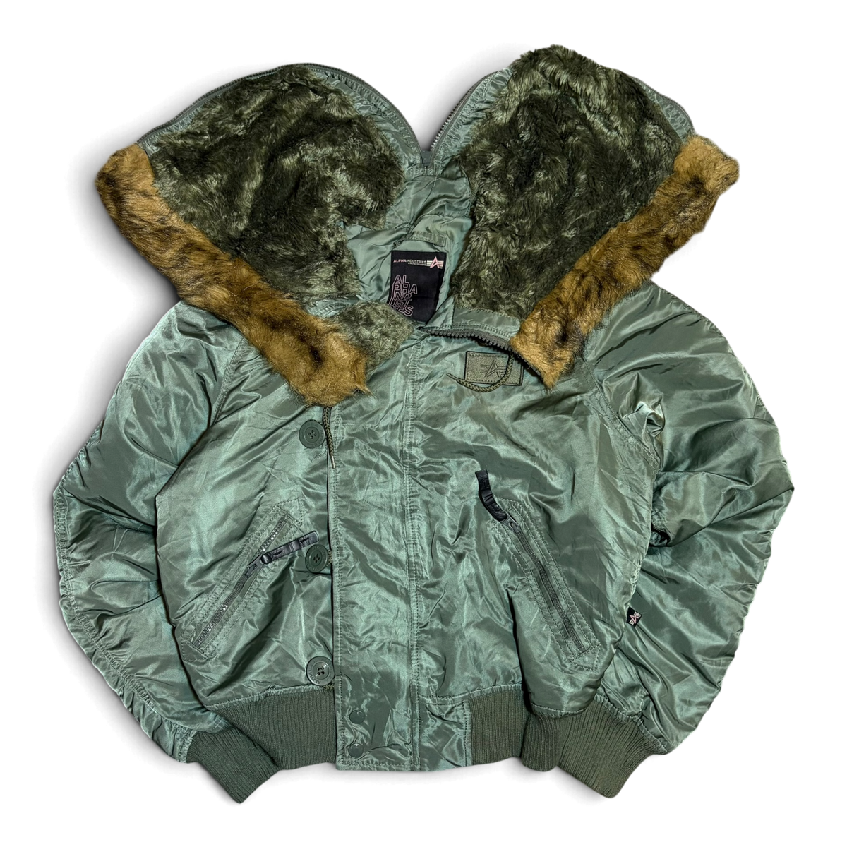 Alpha Industries N2-b Y2K Faux Fur Bomber Women’s Jacket