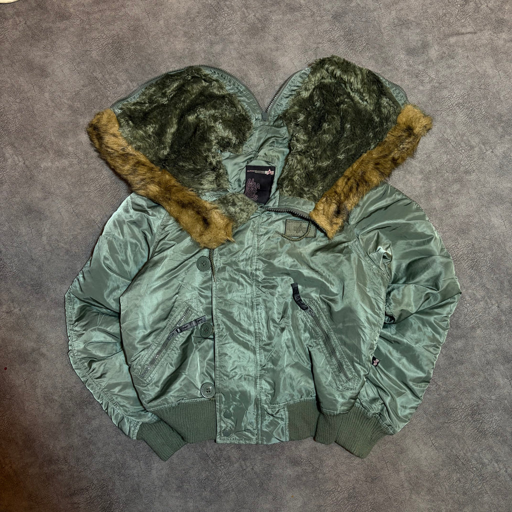 Alpha Industries N2-b Y2K Faux Fur Bomber Women’s Jacket
