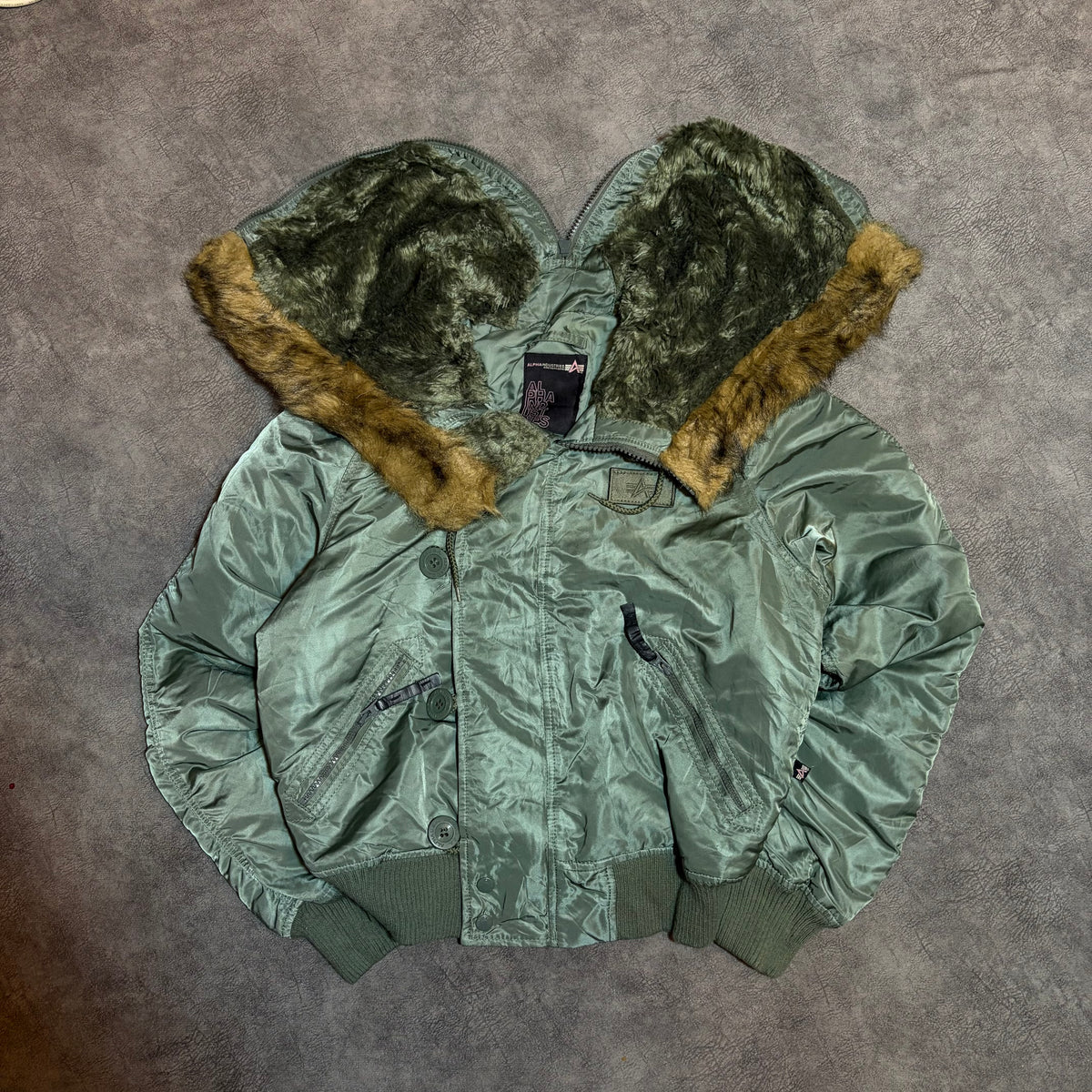 Alpha Industries N2-b Y2K Faux Fur Bomber Women’s Jacket