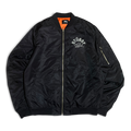 Stussy World Tribe SpellOut Y2K Embroidered Bomber Jacket