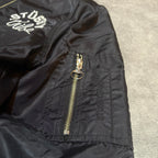 Stussy World Tribe SpellOut Y2K Embroidered Bomber Jacket