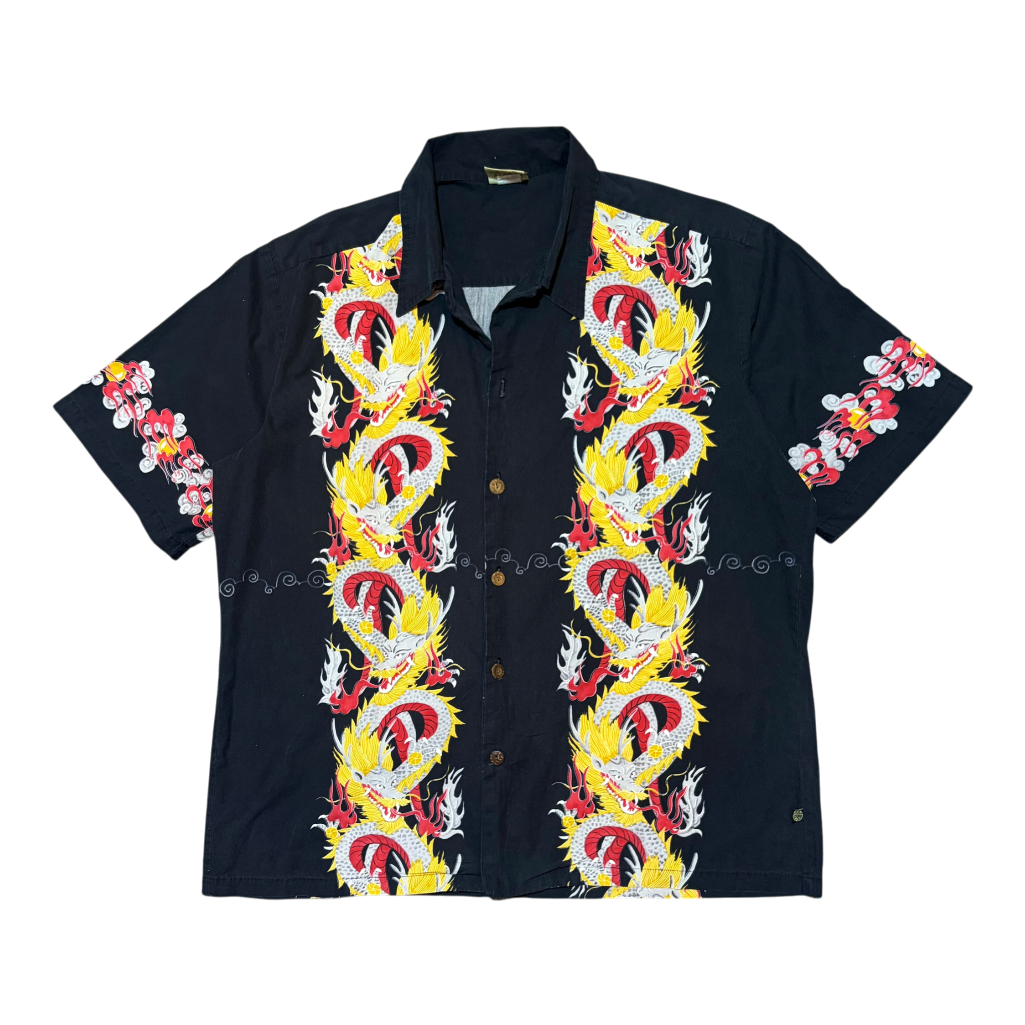 Vintage 90’s H Five-O Dragon Button Up Shirt