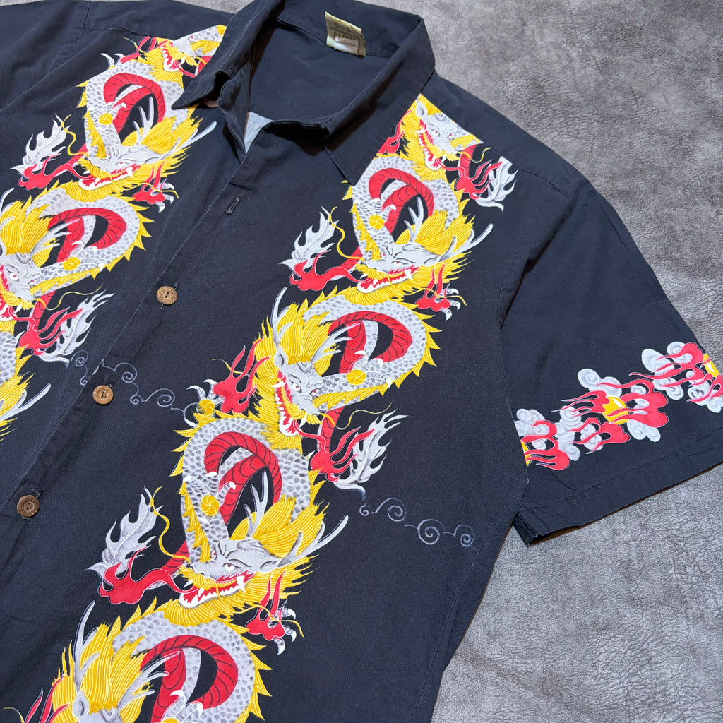 Vintage 90’s H Five-O Dragon Button Up Shirt