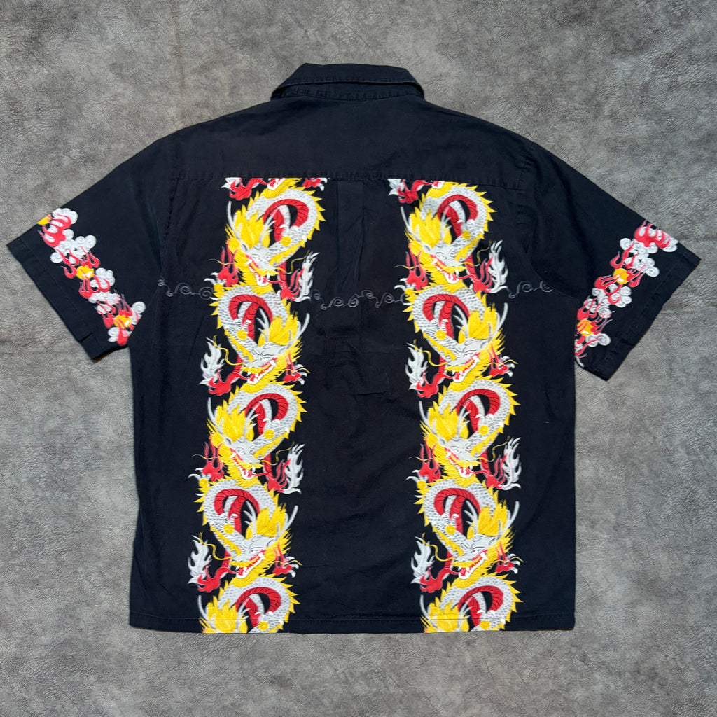 Vintage 90’s H Five-O Dragon Button Up Shirt