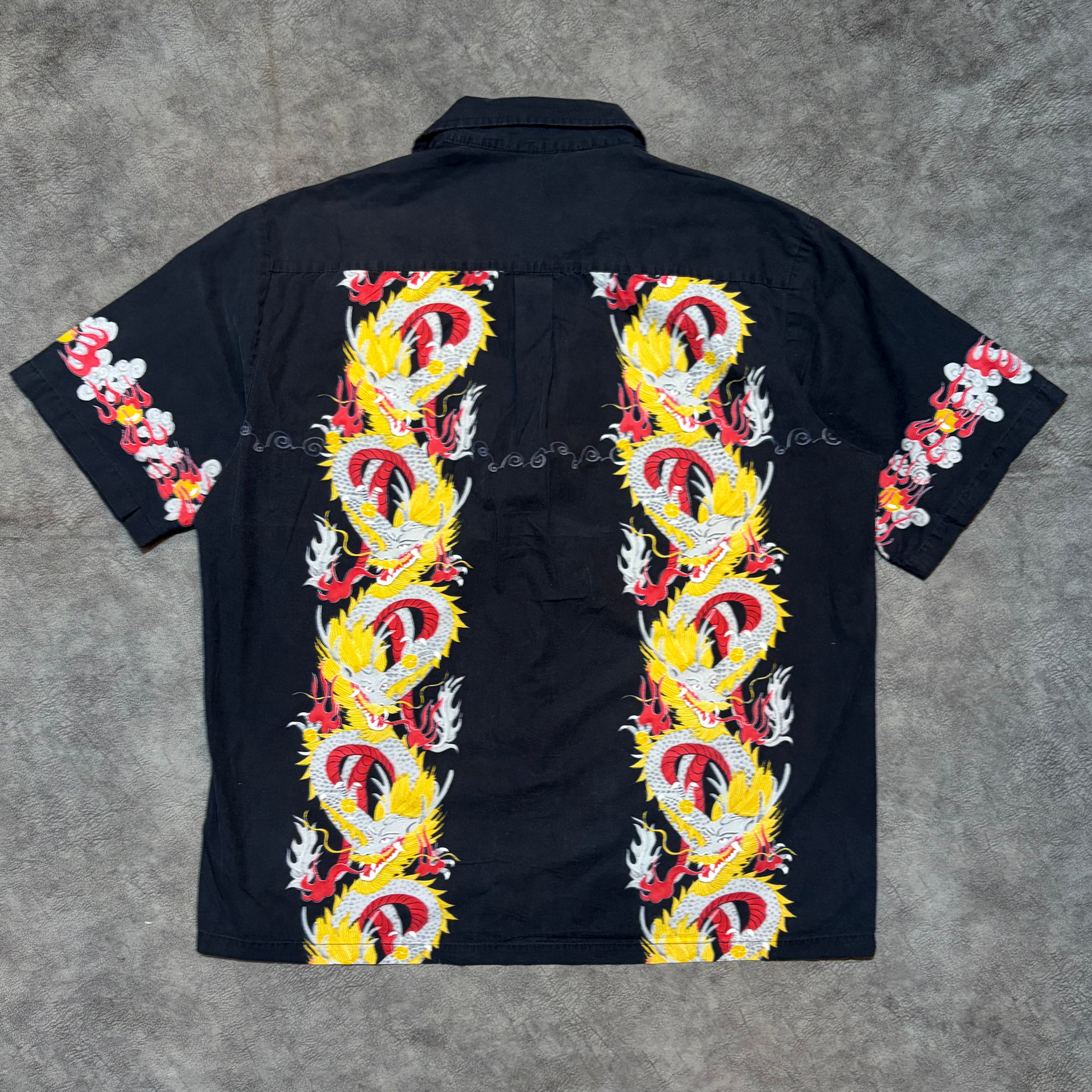 Vintage 90’s H Five-O Dragon Button Up Shirt