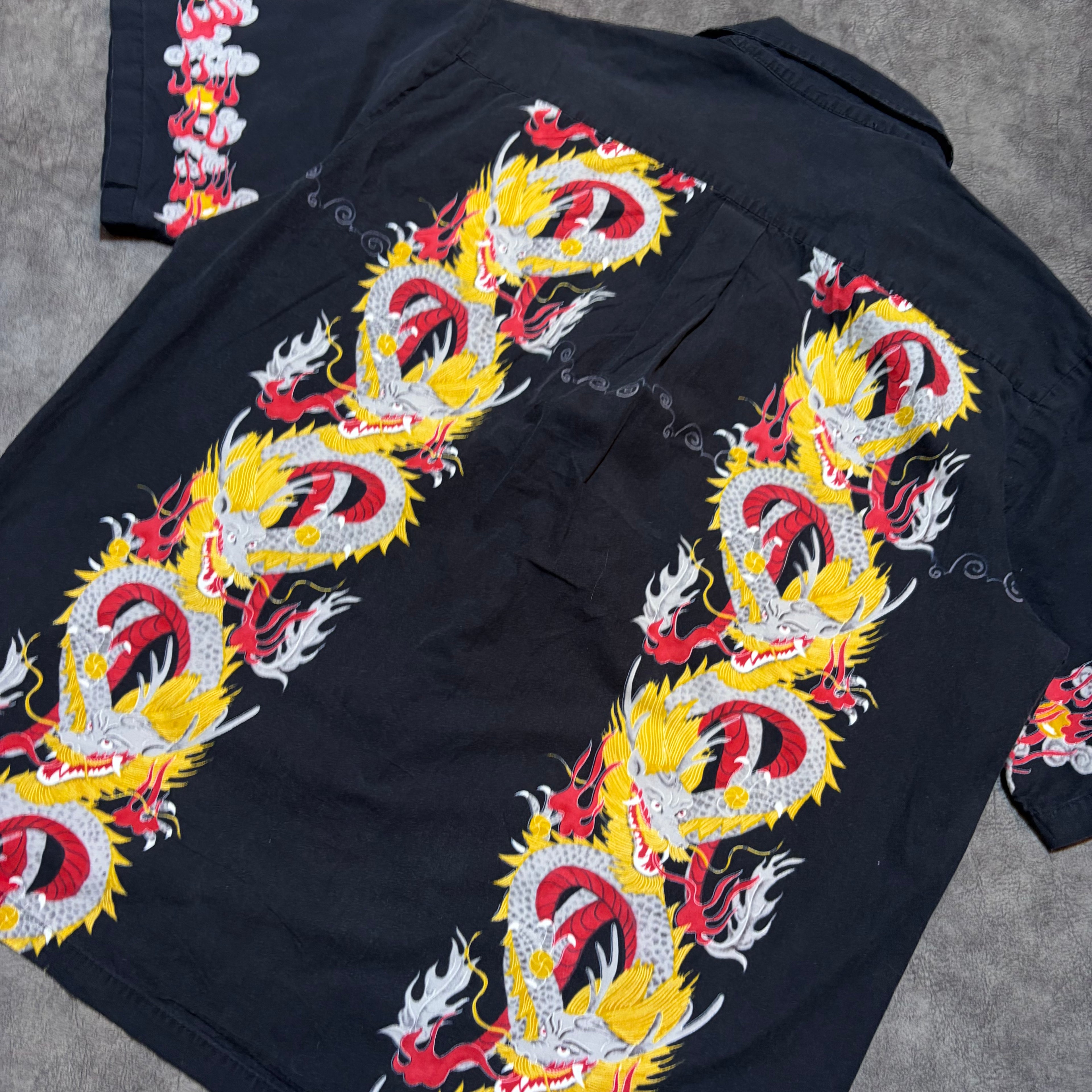 Vintage 90’s H Five-O Dragon Button Up Shirt