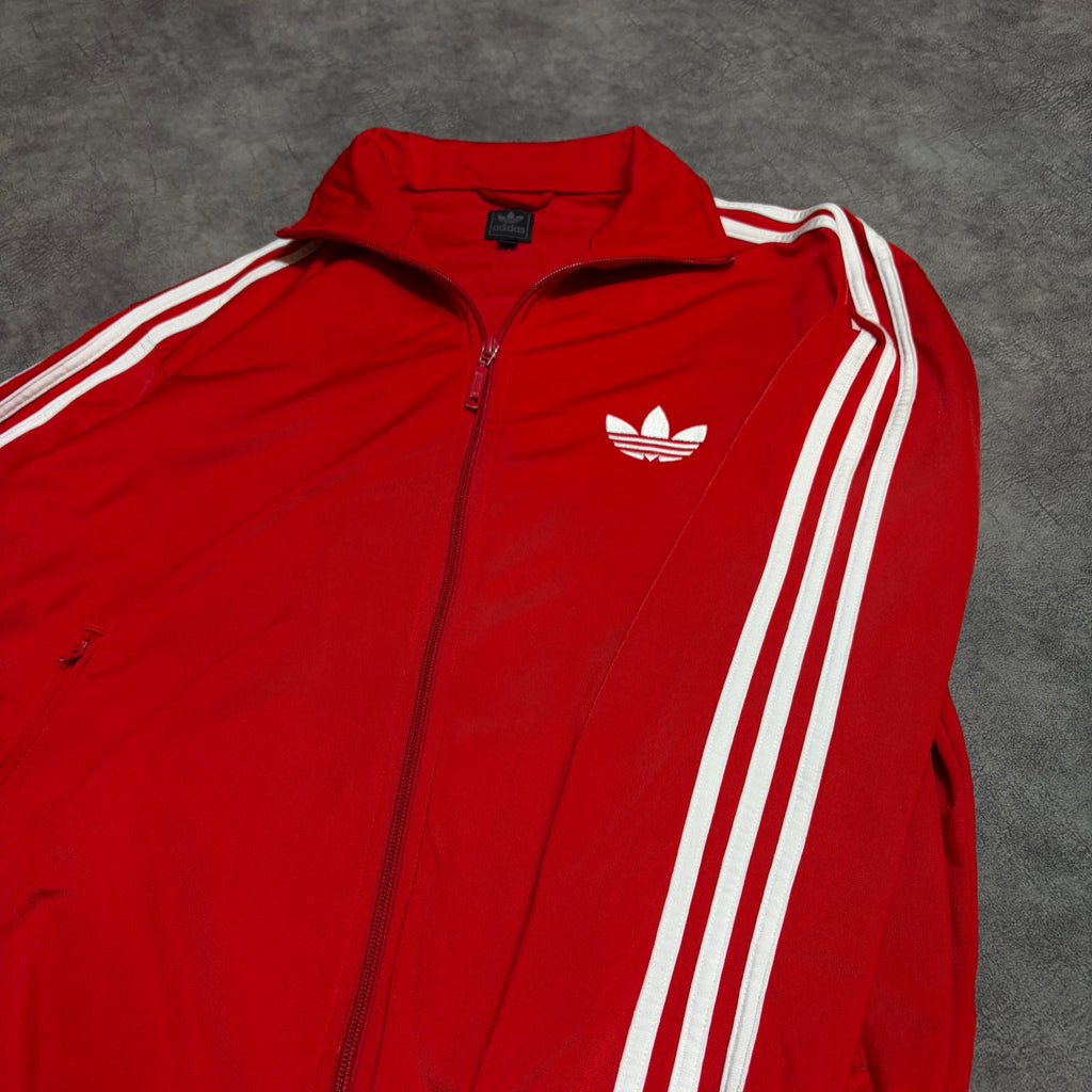 Adidas 3 Stripe Firebird Y2K Zip Up Jacket