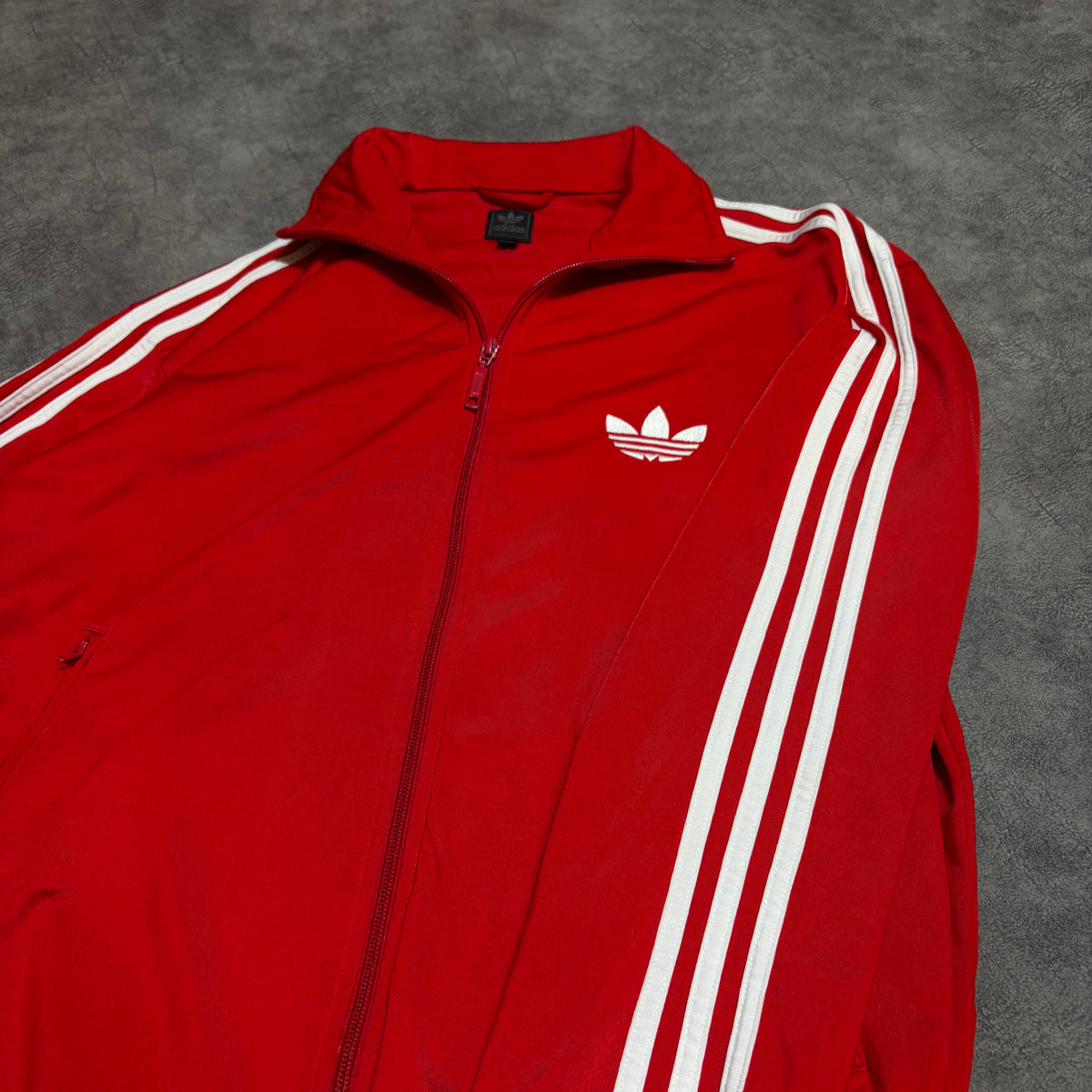 Adidas 3 Stripe Firebird Y2K Zip Up Jacket