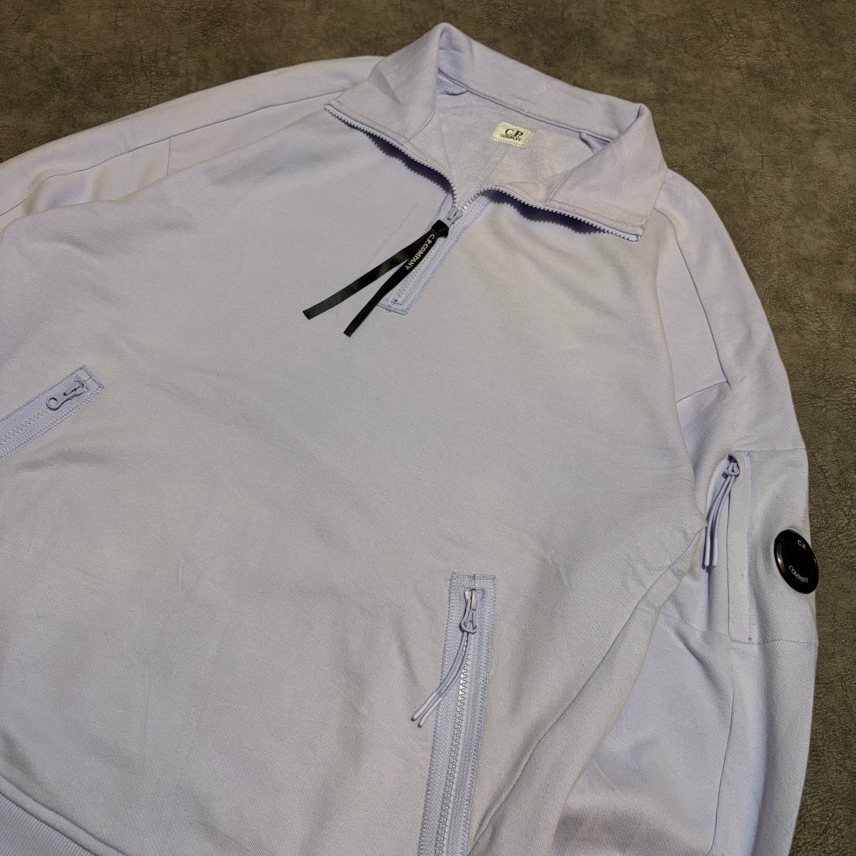 C.P. Company Lens Arm Quarter Zipper Sweater