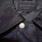 Allsaints Logo Double Zipper Harrington Style Jacket