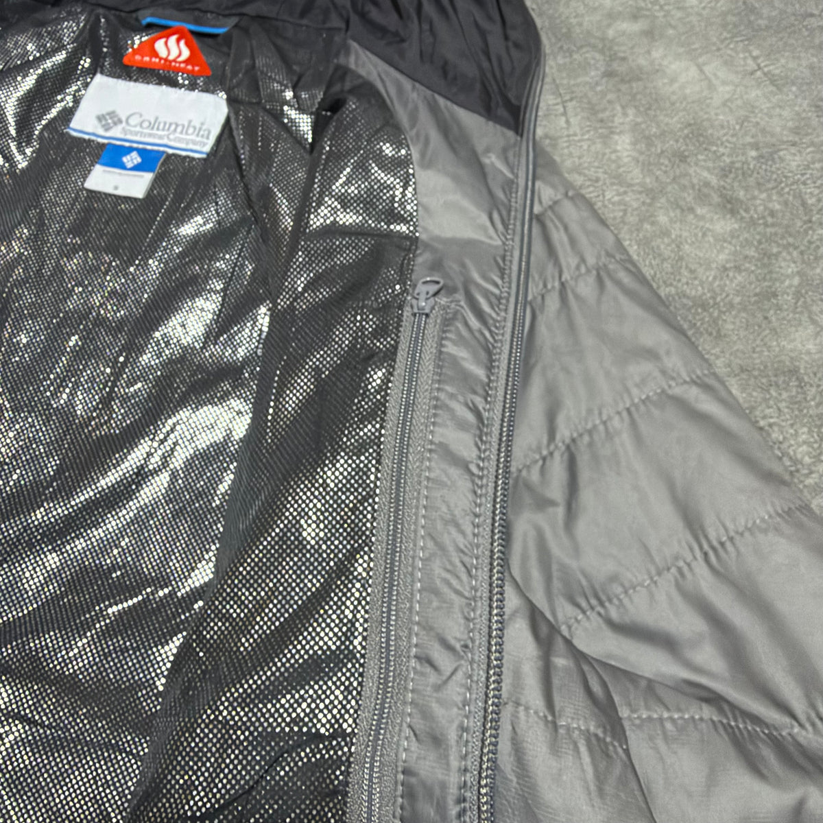 Columbia Omni-Heat Puffer Light Grey Jacket