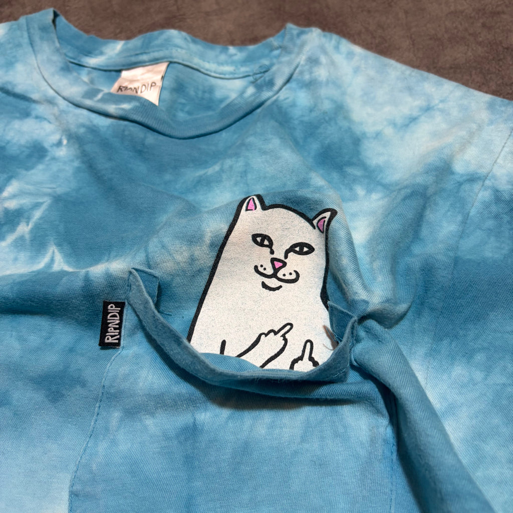 Rip N' Dip Pocket Cat Tie Dye Tee