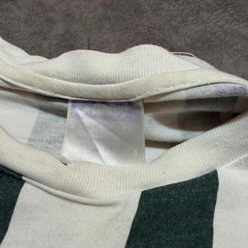 Stussy Spell Out Logo Striped Tee
